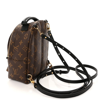 Louis Vuitton Monogram Palm Springs Backpack Mini Black 2 of 8