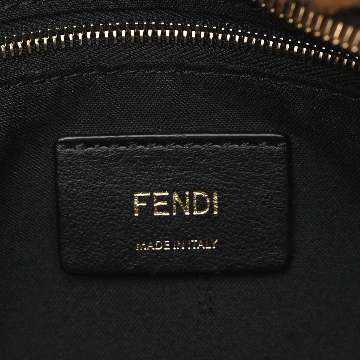 Fendi Shearling Macro FF 1974 Mini Backpack Tobacco Black 5 of 8