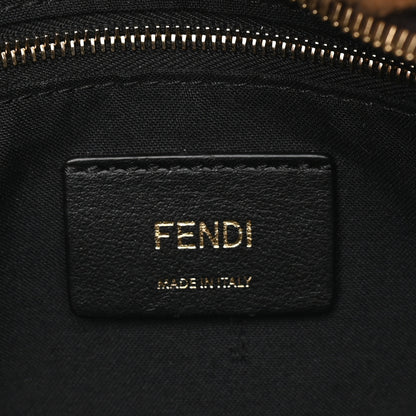 Fendi Shearling Macro FF 1974 Mini Backpack Tobacco Black 5 of 8