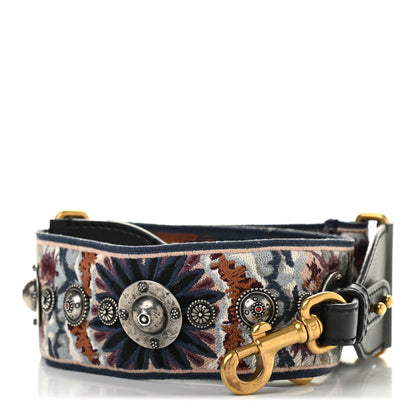 Christian Dior Canvas Embroidered Studded KaleiDiorscopic Shoulder Strap Multicolor 1 of 11