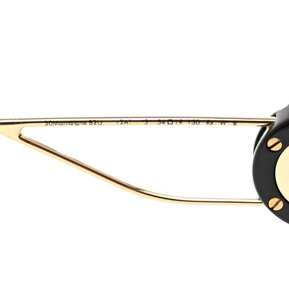 Christian Dior Rectangular 30 Montaigne 1 Sunglasses Black Gold 5 of 8