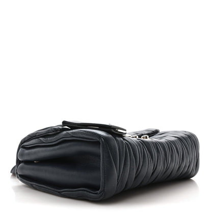 Miu Miu Nappa Matelasse Flap Bag Navy 4 of 7