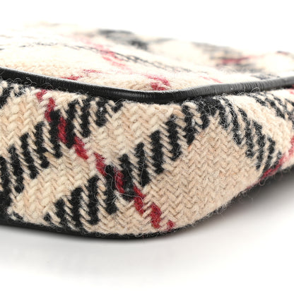 Burberry Wool Check Pochette Beige 9 of 9