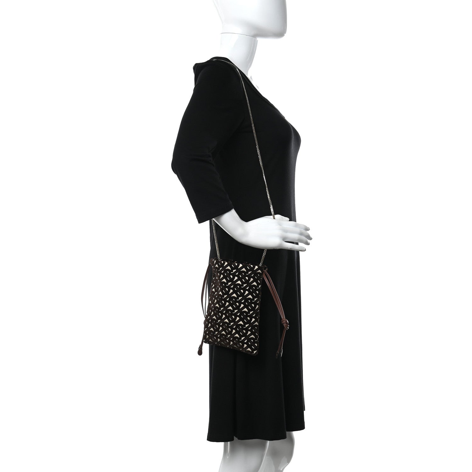 Burberry Monogram Medium Doctors Pouch Bridle Brown 2 of 9