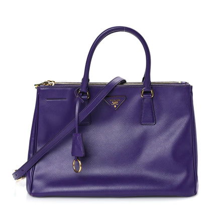 Prada Saffiano Medium Galleria Double Zip Tote Viola 1 of 8