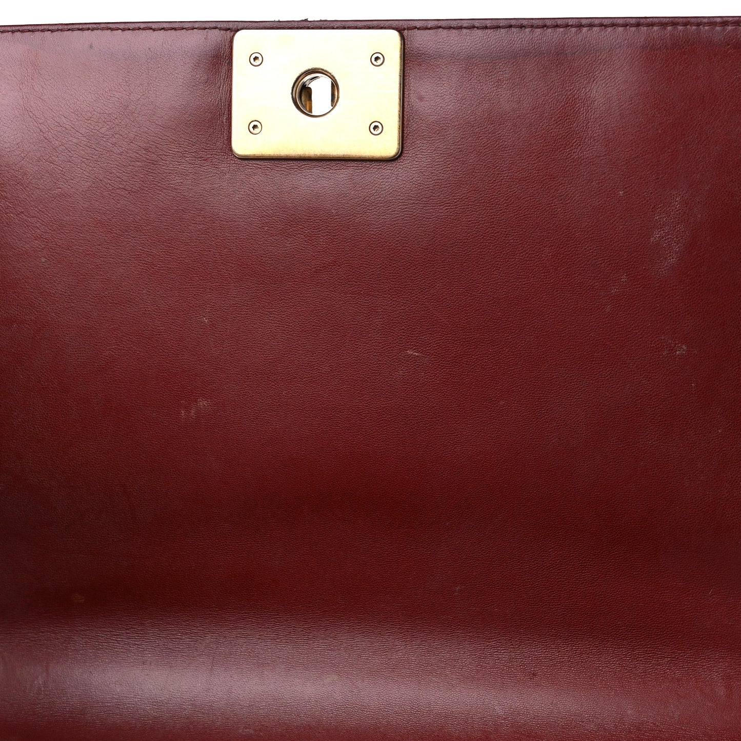 Lambskin Quilted New Medium Boy Flap Dark Red