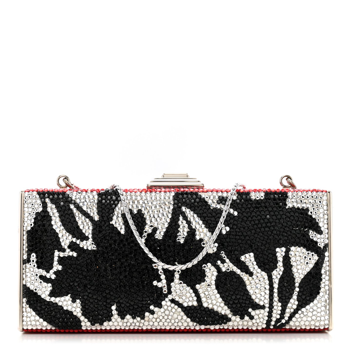 Swarovski Crystal Minaudiere Clutch Multicolor