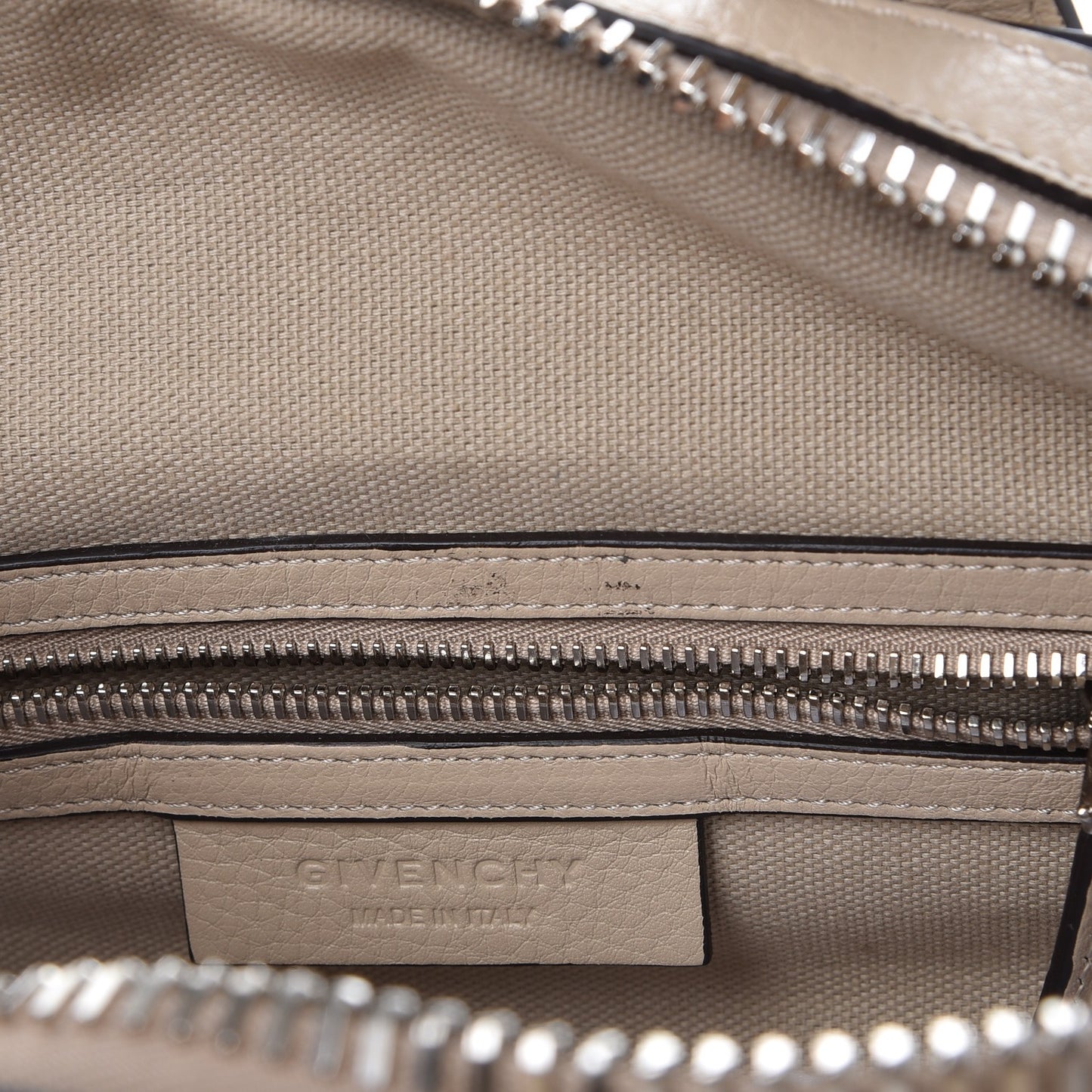 Waxy Grained Calfskin Small Nightingale Beige