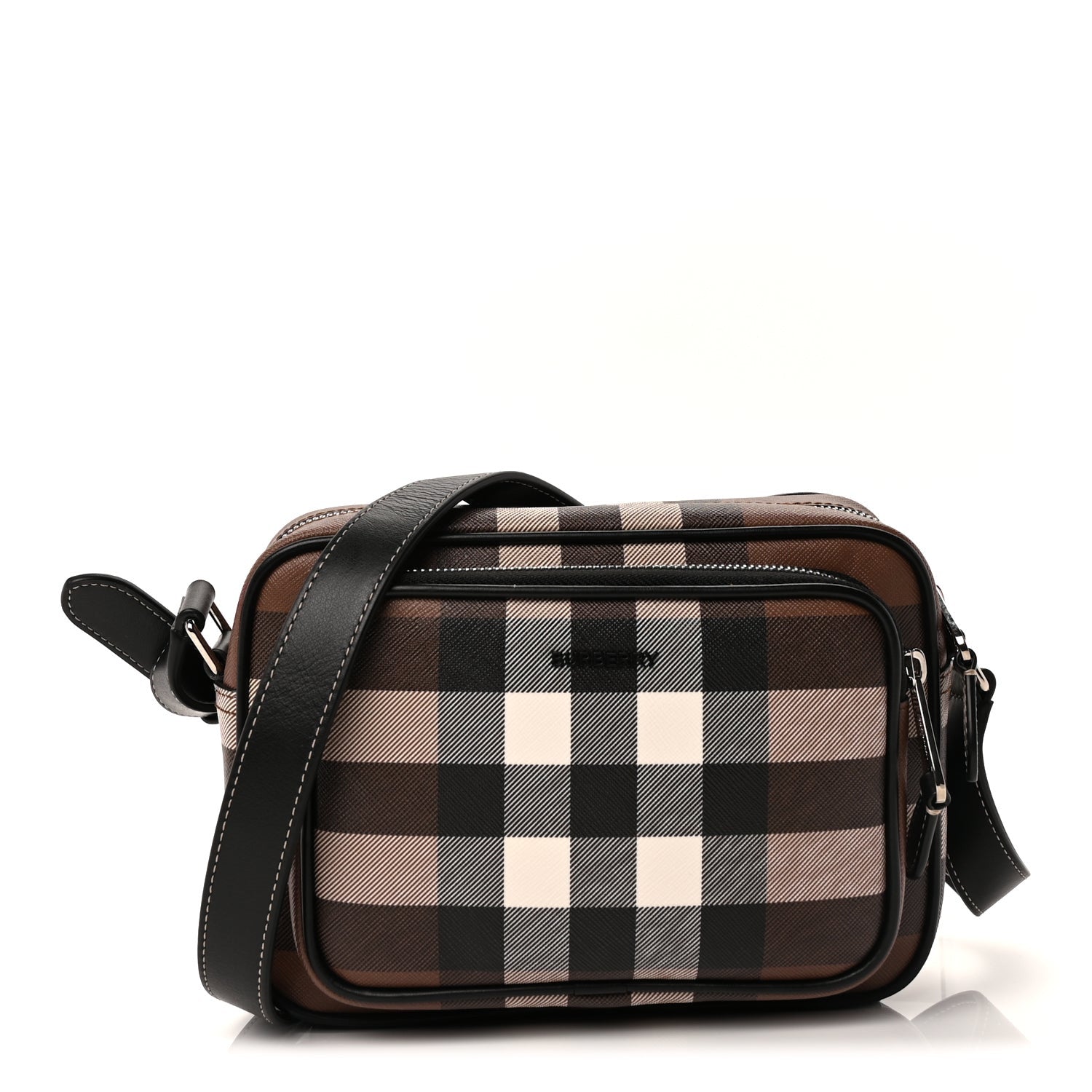 Burberry Canvas Check Paddy Messenger  Birch Brown 1 of 8