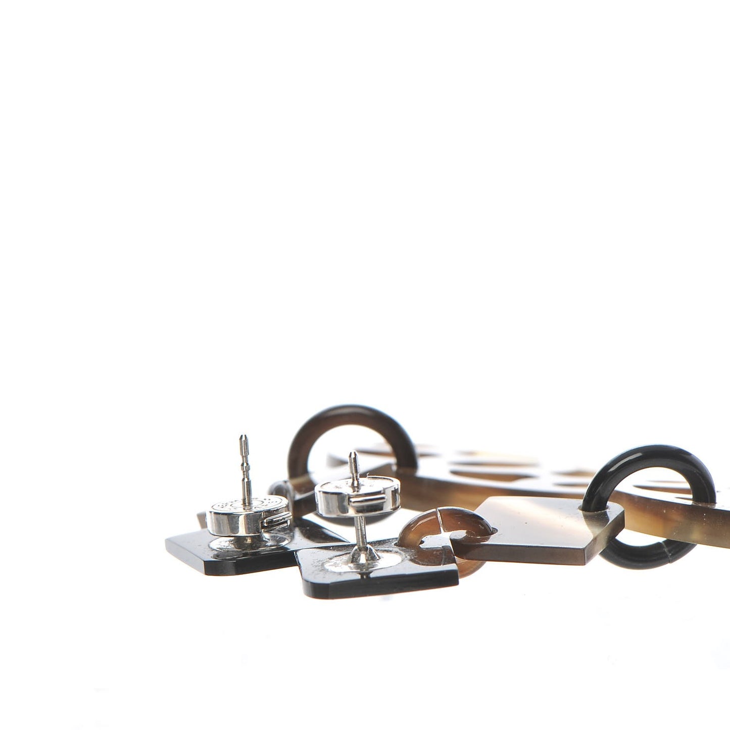 Buffalo Horn Silver Lift GM Earrings