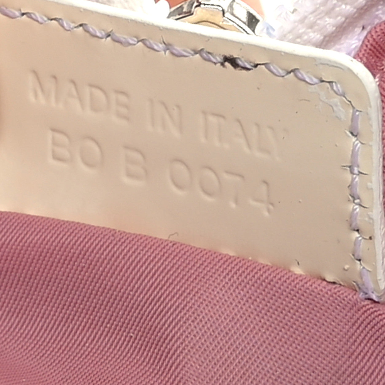 Monogram PVC Bowler Pink