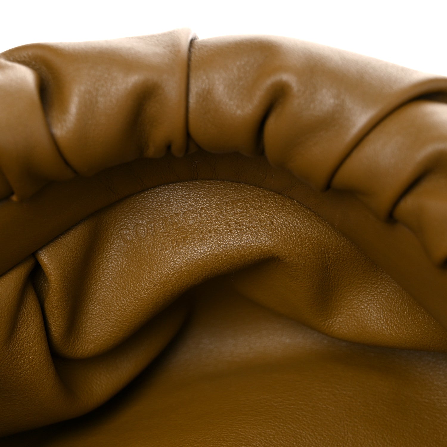 Bottega Veneta Calfskin The Pouch Chain Cammello 8 of 11