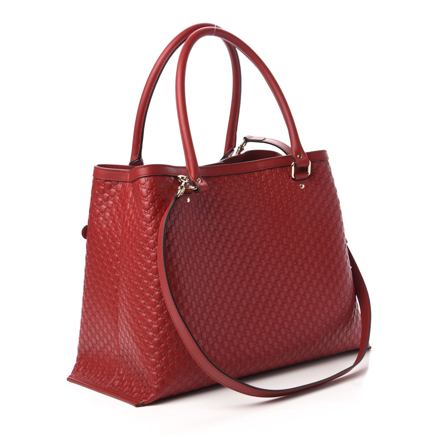 Soft Microguccissima Large Tote Red