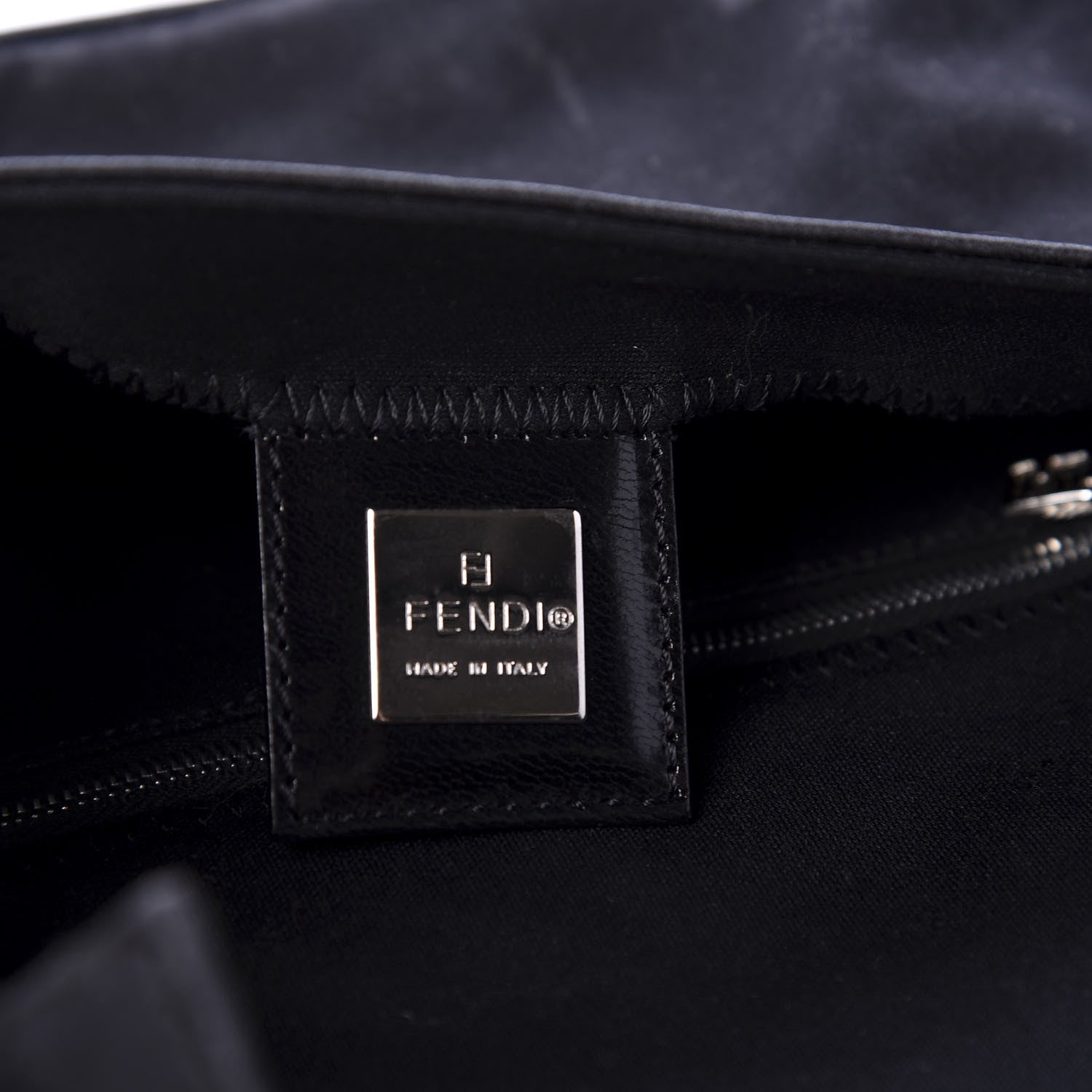 Fendi Satin Baguette Black 13 of 15