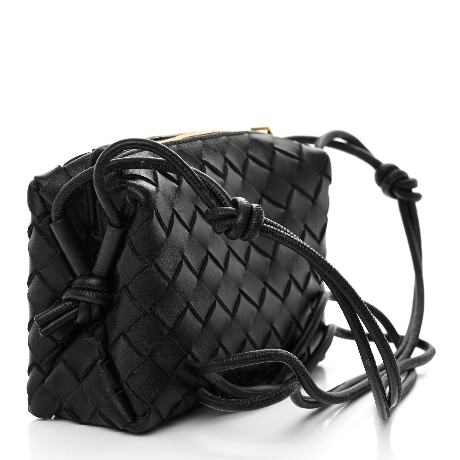 Bottega Veneta Nappa Intrecciato Mini Loop Camera Bag Black 3 of 12