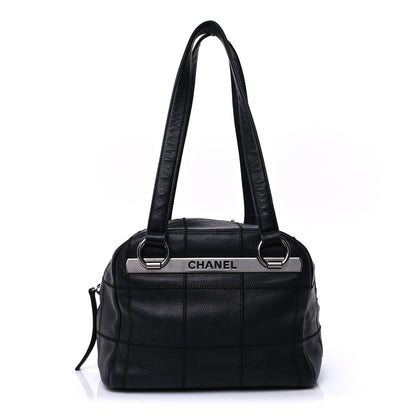Chanel Caviar Square Stitched Bowler Black 1 of 8