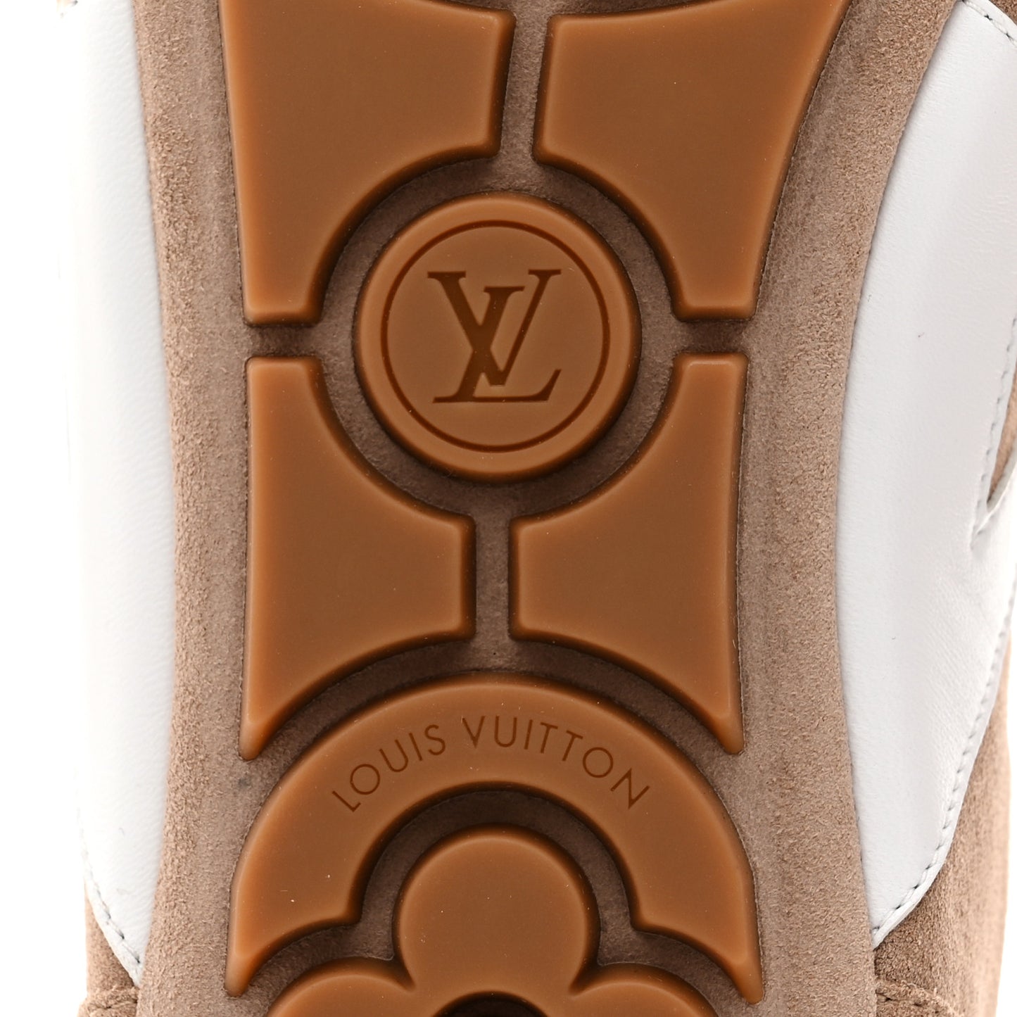 Suede Calfskin LV Sneakerina 40 Hazelnut Brown