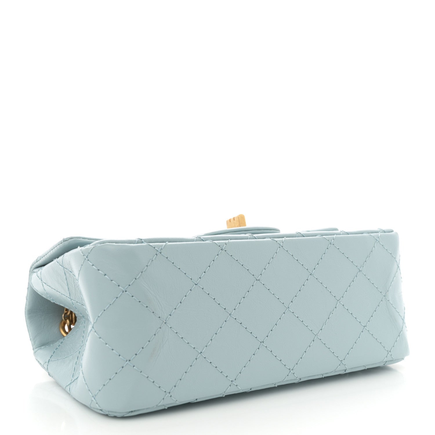 Chanel Aged Calfskin Quilted 2.55 Reissue Mini Flap Light Blue 4 of 7