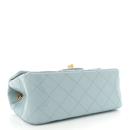 Chanel Aged Calfskin Quilted 2.55 Reissue Mini Flap Light Blue 4 of 7