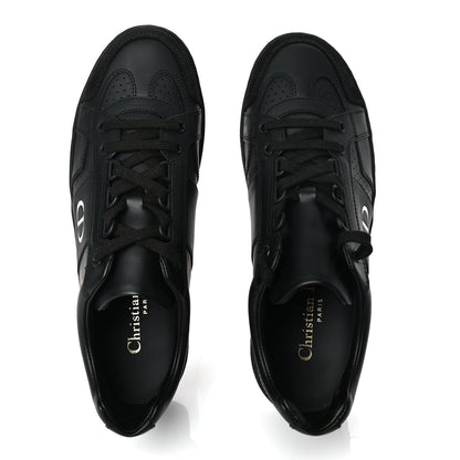 Christian Dior Calfskin Suede Logo Sneakers 36.5 Black 2 of 8