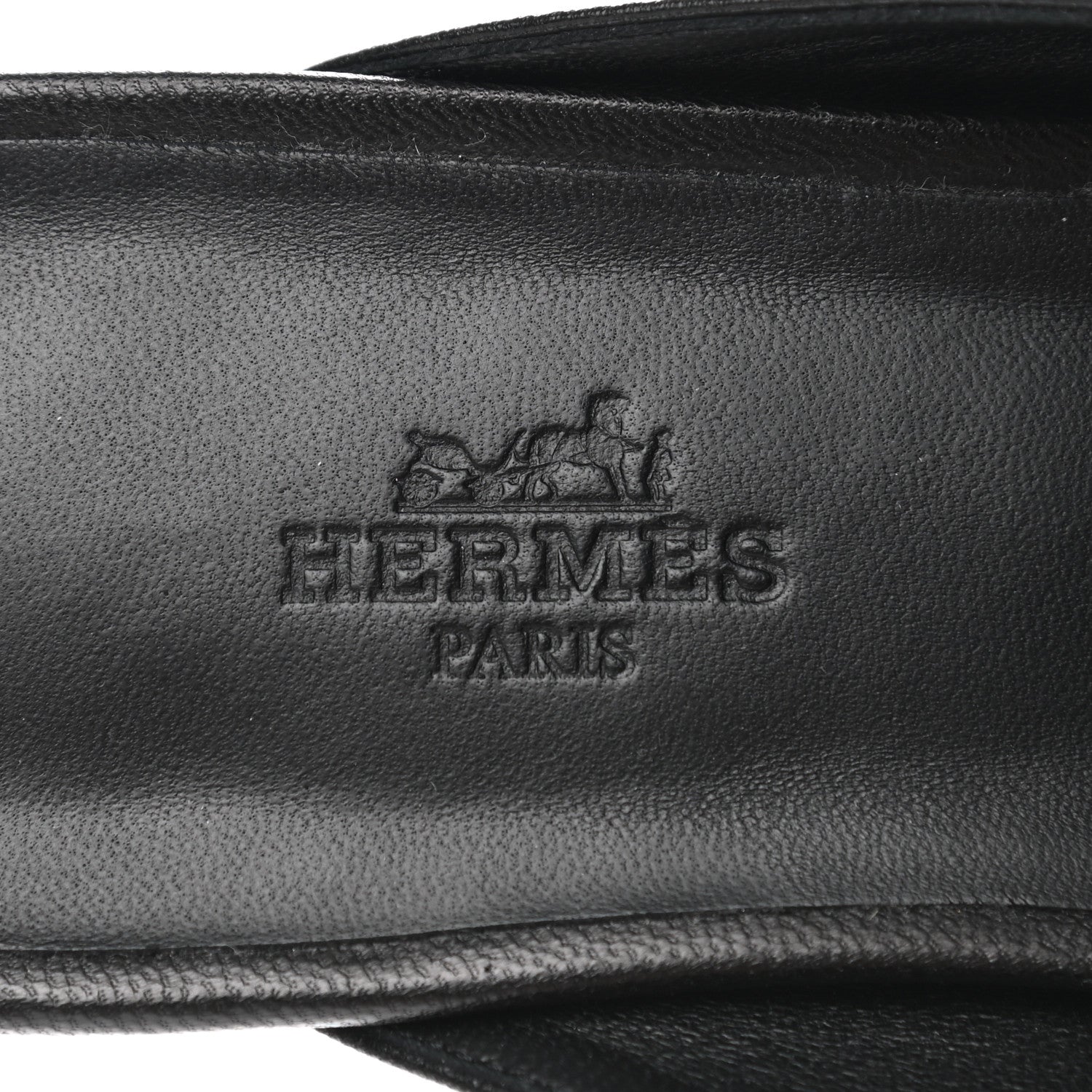 Hermes Goatskin Oz Mules 39 Black 7 of 9