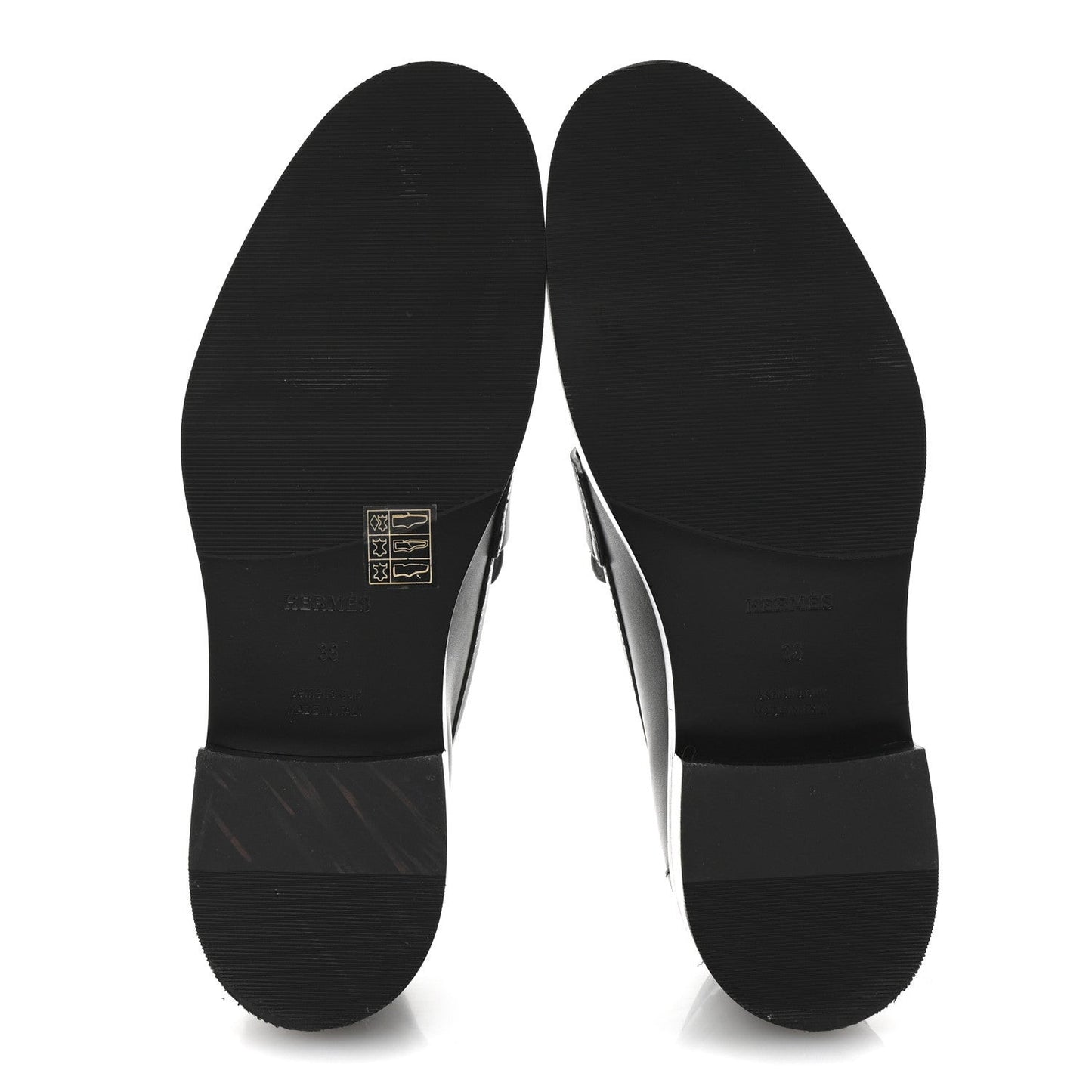 Calfskin Womens Hot Loafer 38 Black