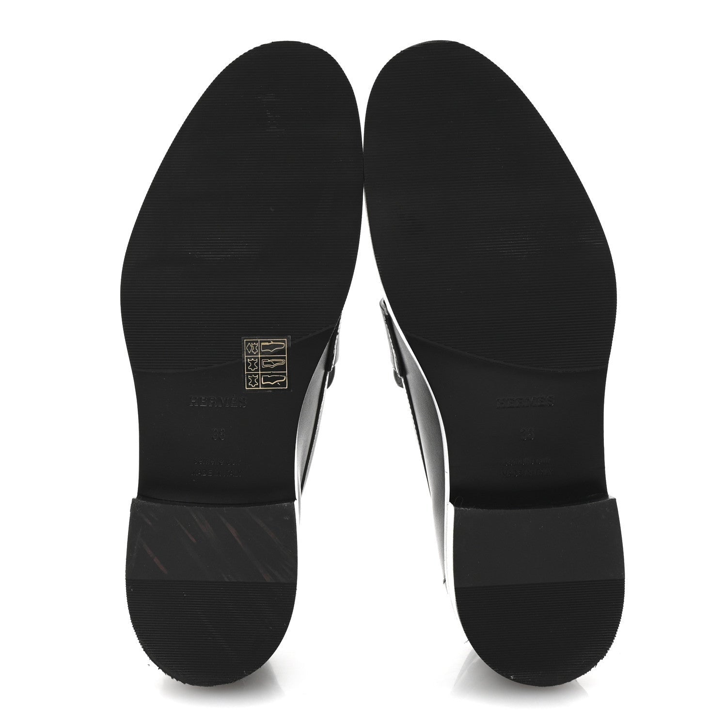 Hermes Calfskin Womens Hot Loafer 38 Black 5 of 7