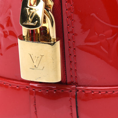 Louis Vuitton Vernis Alma BB Cherry 4 of 4
