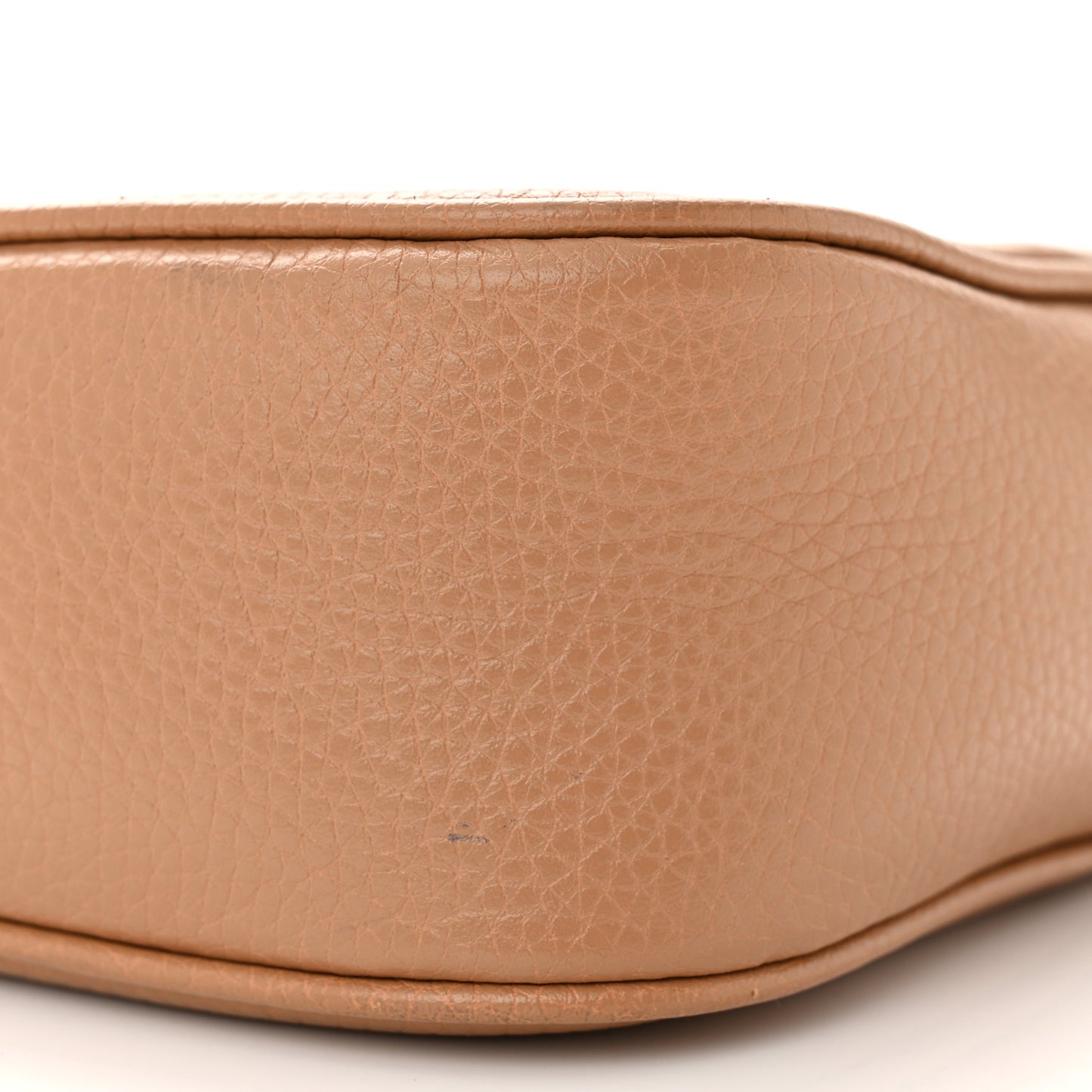 Pebbled Calfskin Small Soho Disco Bag Camelia