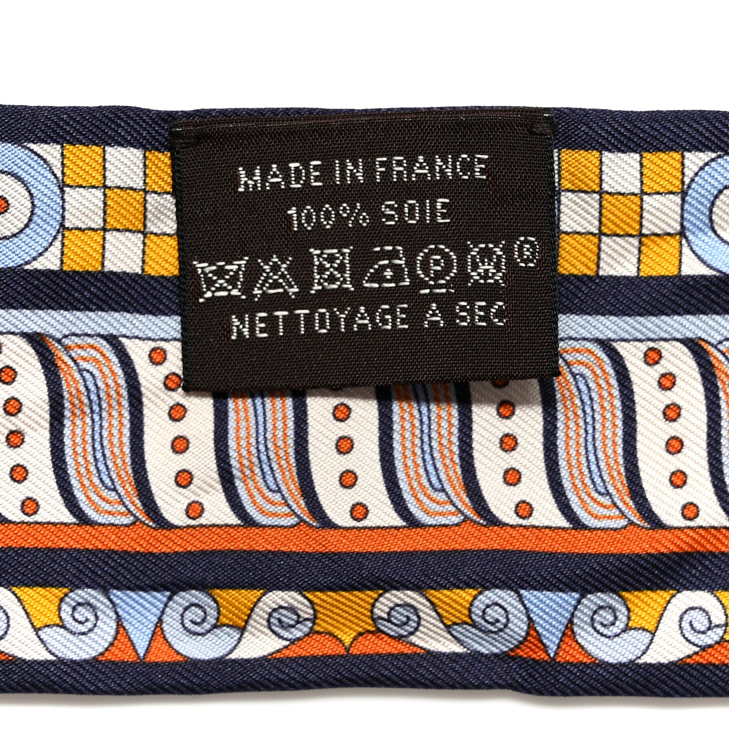 Hermes Silk Harnais En Rosace Twilly Creme Ciel Ocre 3 of 5