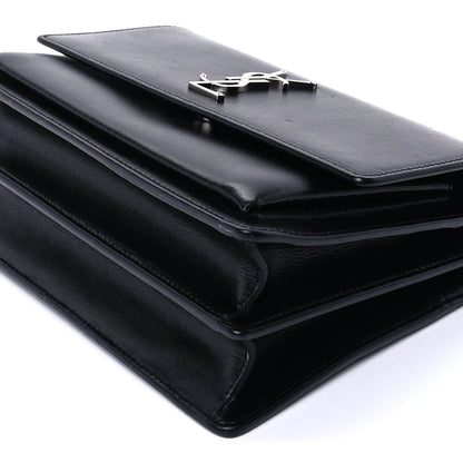 Saint Laurent Calfskin Medium Monogram Sunset Black 8 of 8