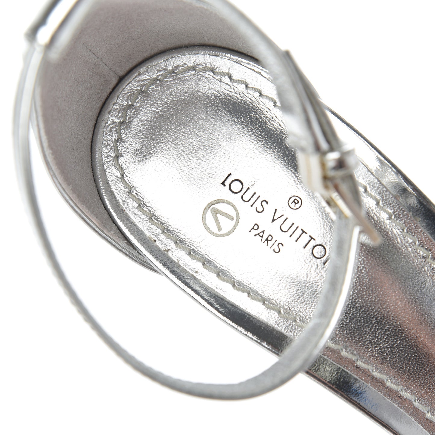 Calfskin Silver Light Sandal 37.5 Argent