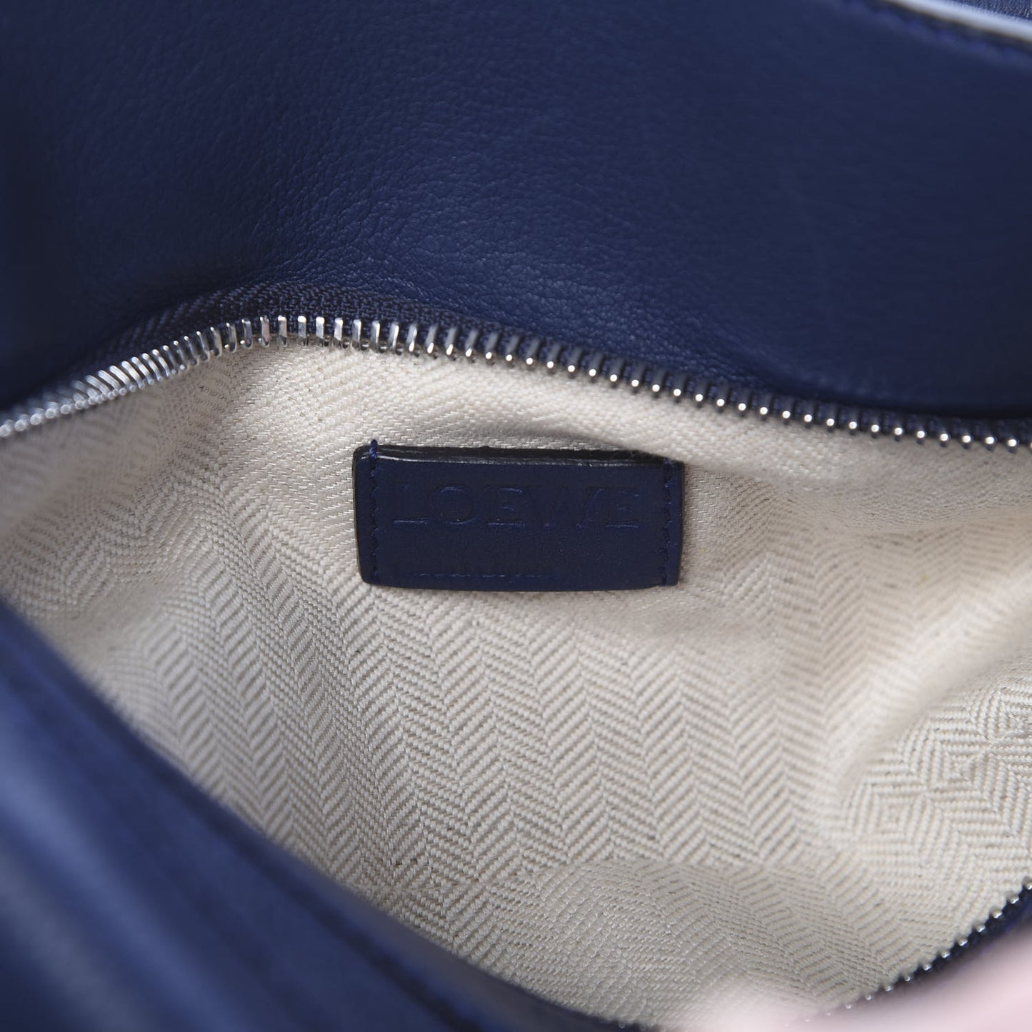 Calfskin Small Puzzle Bag Marine