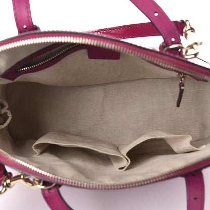 Gucci Patent Microguccissima Small Nice Top Handle Dome Bag Bright Bouganville 5 of 10