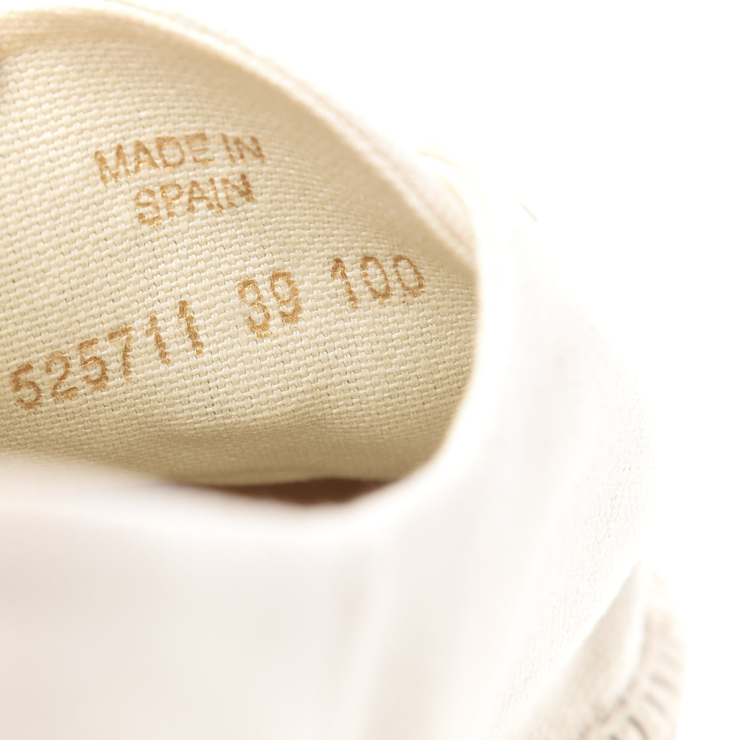 Gucci Canvas Logo Lace-Up Platform Espadrilles 39 Greggio Grege 8 of 9