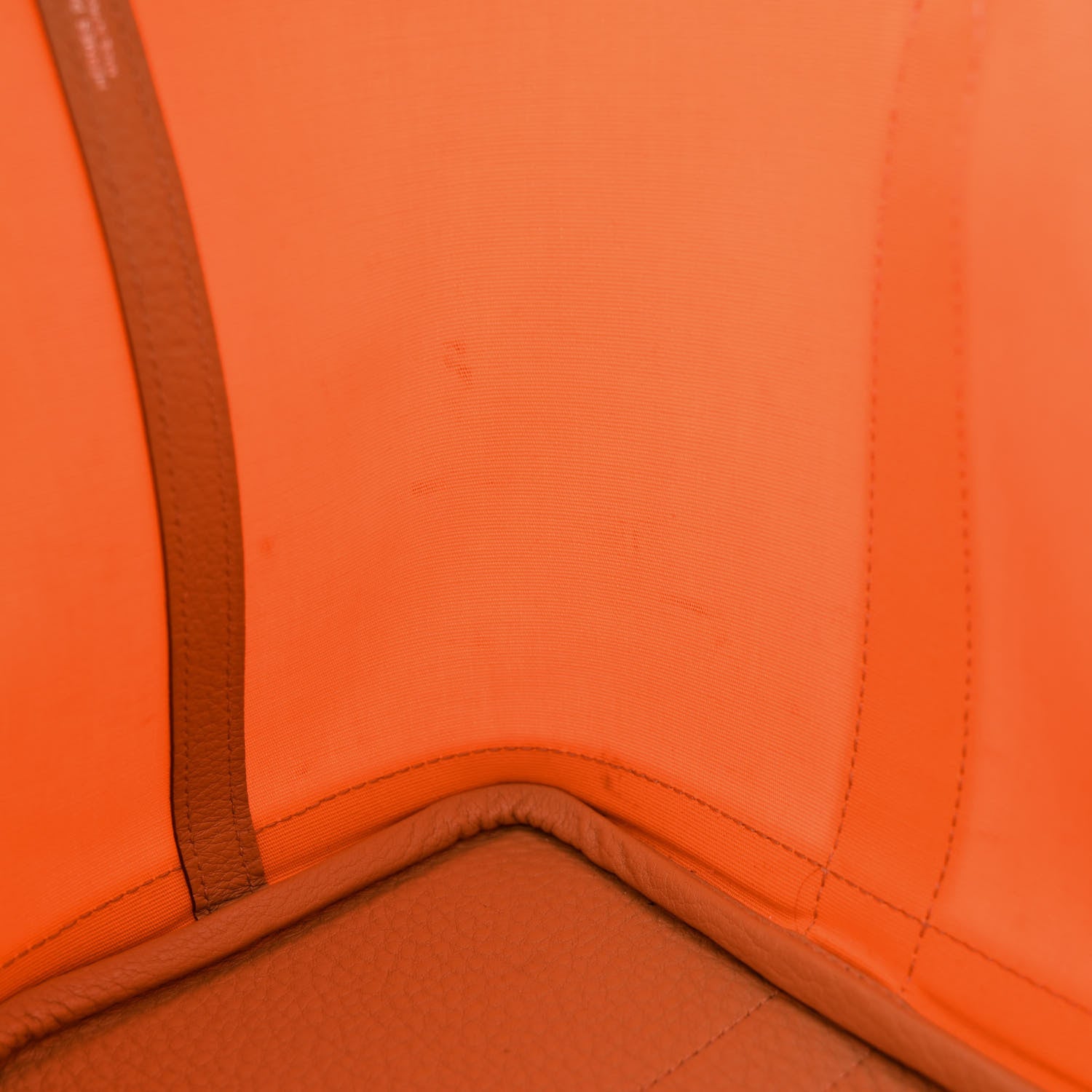 Hermes Toile Militaire Vache Country Garden Party 30 TPM Orange Chai 14 of 15