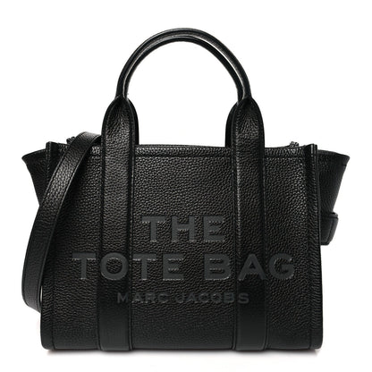 Marc Jacobs Grained Calfskin Small The Tote Bag Black 1 of 7