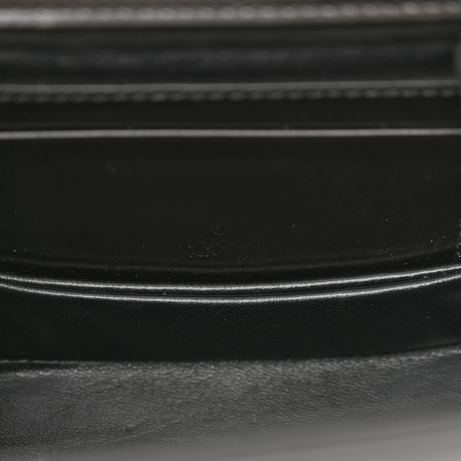 Gucci Boarded Dyana Lux Calfskin Web Monochrome Mini Bamboo 1947 Top Handle Bag Black 7 of 7