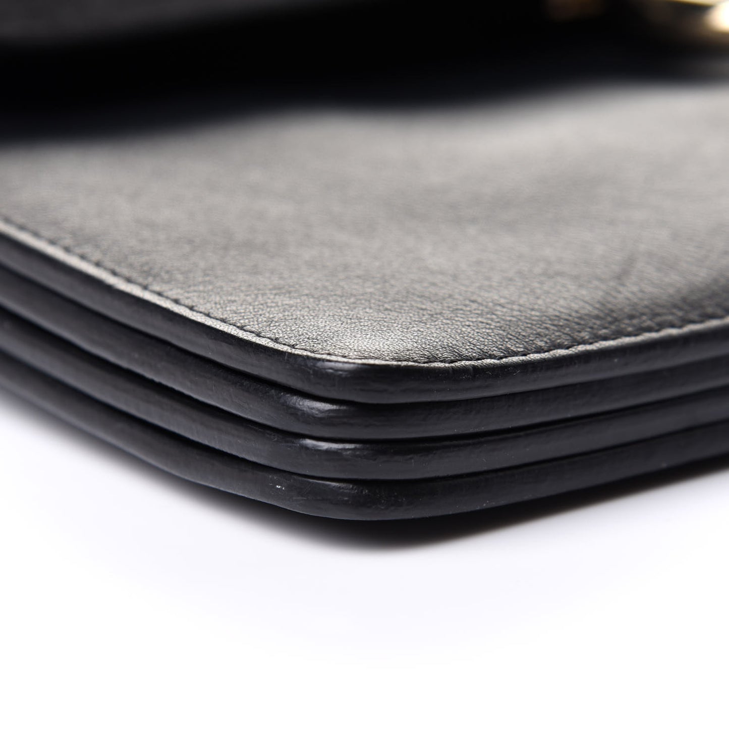 Suede Calfskin Medium Faye Shoulder Bag Black