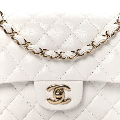 Chanel Caviar Quilted Small Double Flap White 8 of 11