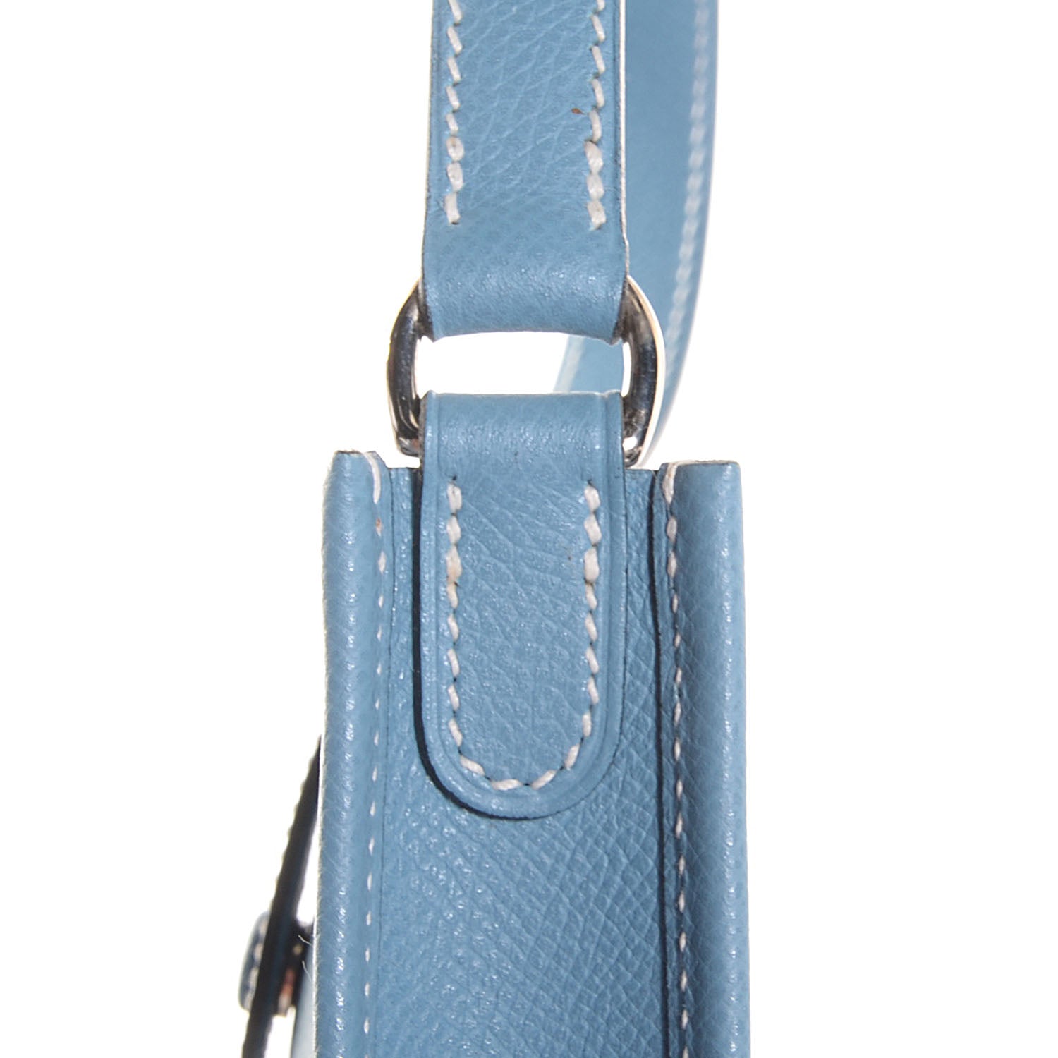 Hermes Veau Epsom Evelyne TPM Blue Jean 8 of 12