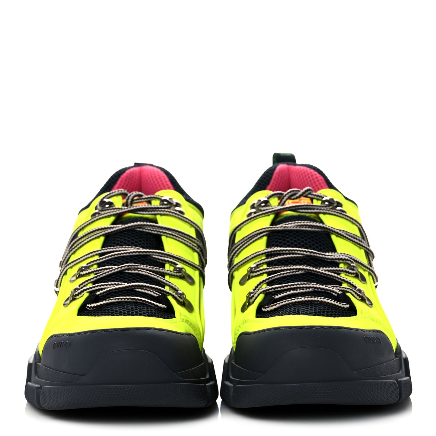 X SEGA Mesh Technical Canvas Calfskin Reflective Mens Flashtrek Sneakers 10.5 Neon Yellow Lotus