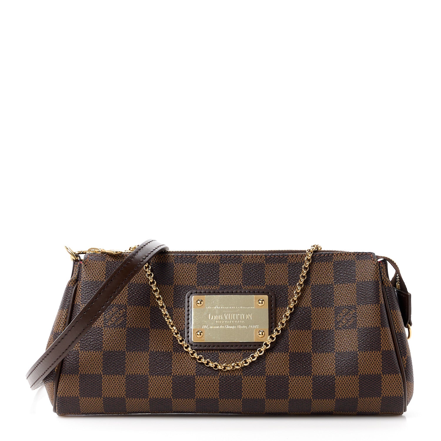 Louis Vuitton LOUIS VUITTON Damier Ebene Eva Clutch 1 of 10