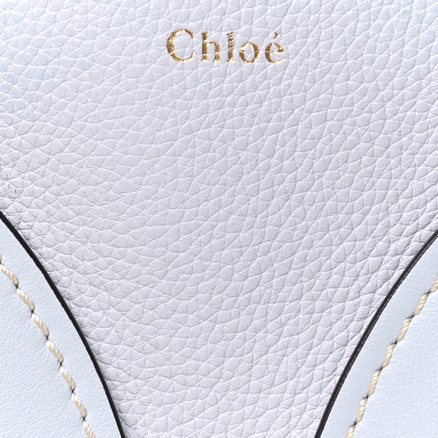 Grained Shiny Calfskin Mini Round Daria Bag Light Cloud