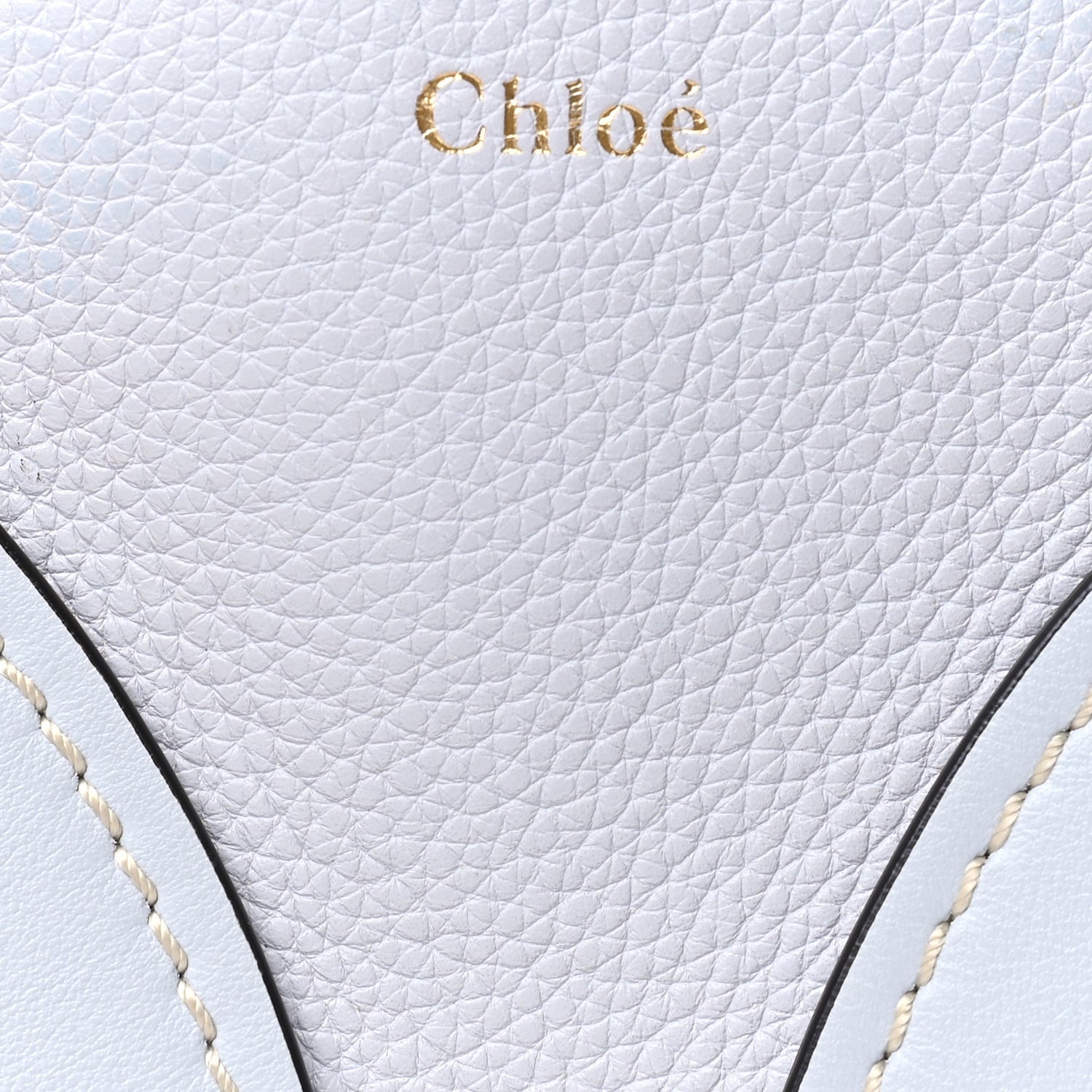 Chloe Grained Shiny Calfskin Mini Round Daria Bag Light Cloud 6 of 7