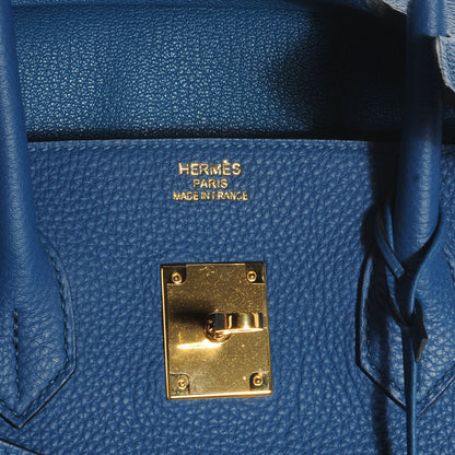 Hermes Togo Birkin 35 Bleu de Galice 7 of 9