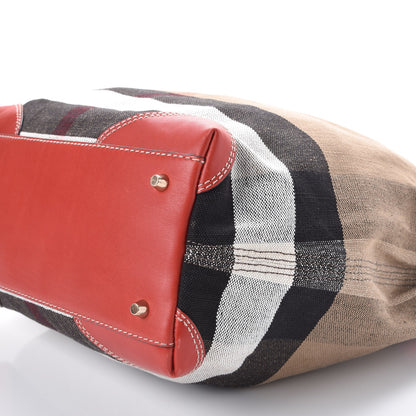 Burberry Canvas Mega Check Medium Maidstone Red 11 of 11