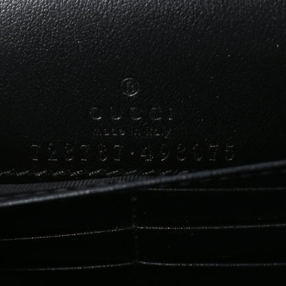 Gucci Calfskin GG Matelasse Chain Wallet  Black 5 of 8