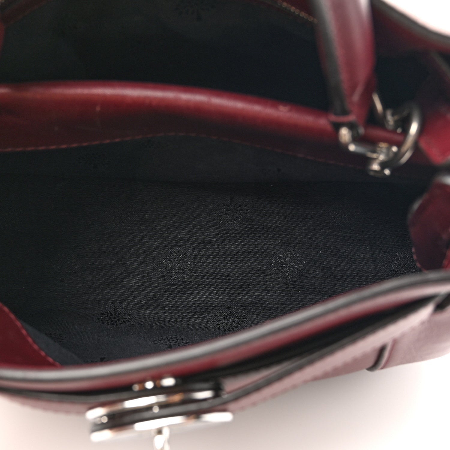 Mulberry Silky Calfskin Small Islington Black Cherry 6 of 7