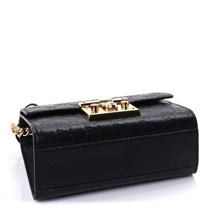 Gucci ssima Small Padlock Shoulder Bag  Black 3 of 8